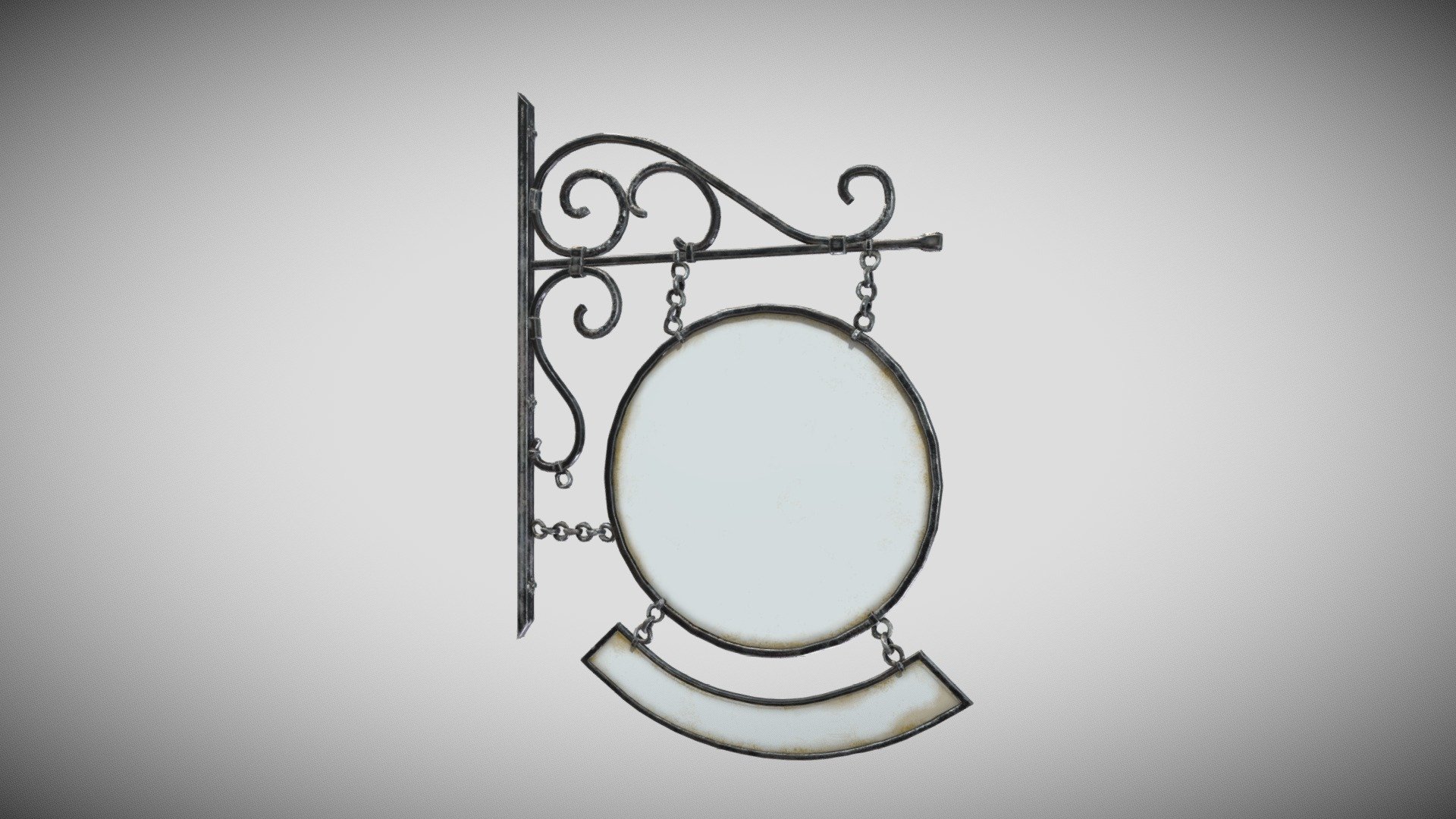 2 Material PBR Metalness 2k (png) - Sign - Cartellotondo - Buy Royalty Free 3D model by Francesco Coldesina (@topfrank2013) 3d model