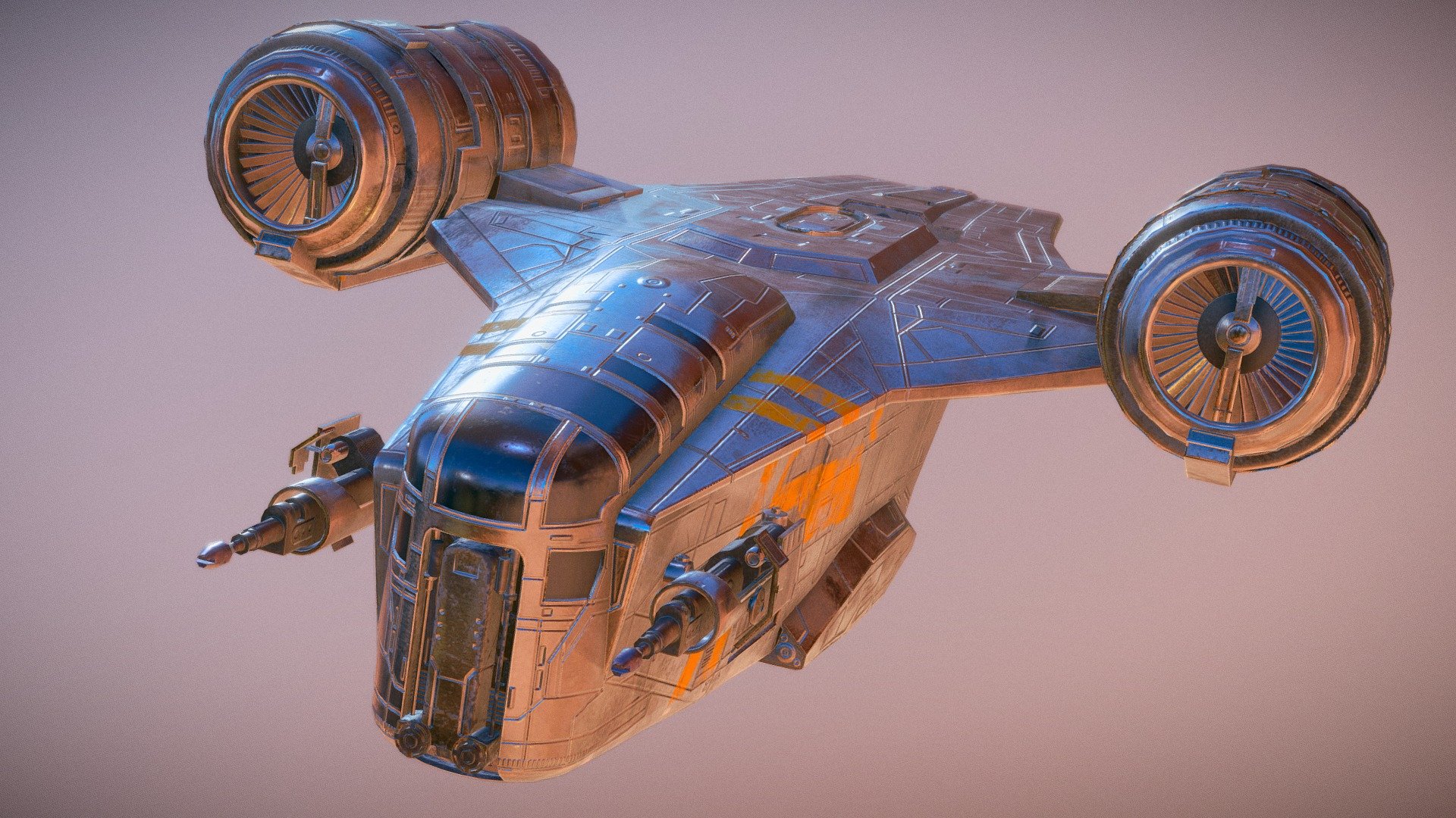 Recreation of the &ldquo;Razor Crest