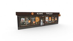 Cafe pizzeria food, cafe, exterior, russian, russia, outdoor, pizza, pizzeria, denlog, shop, noai