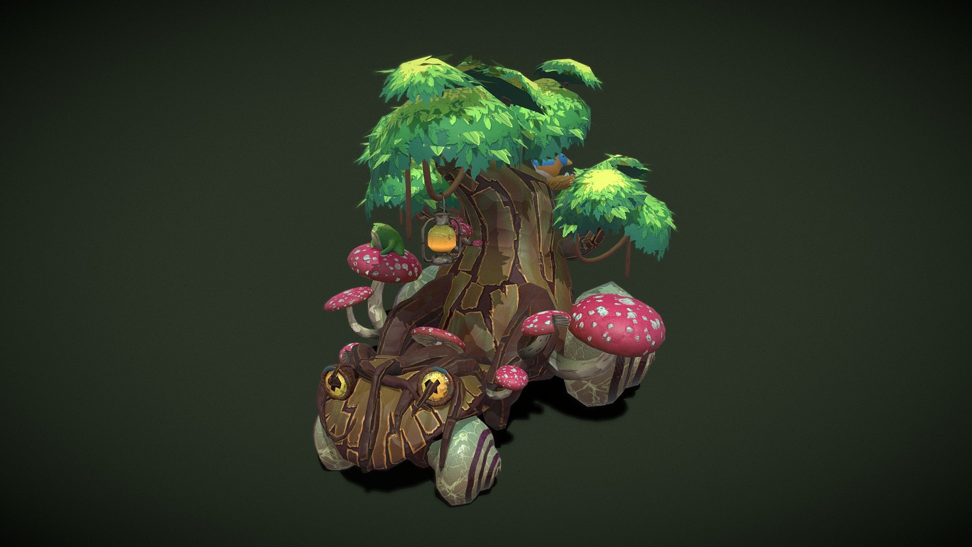 Nature/Tree kart - Stylized Model - 3D model by Mo_Ryckman 3d model