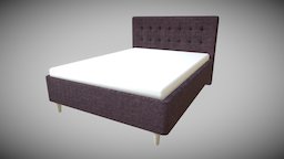 [PBR] Modern Bed Benet modern, wooden, beds, bed, bedroom, augmentedreality, reality, augmented, interiordesign, 3d-model, interior-design, pbrtexture, actum_lab, pbr, augmented-reality, interior