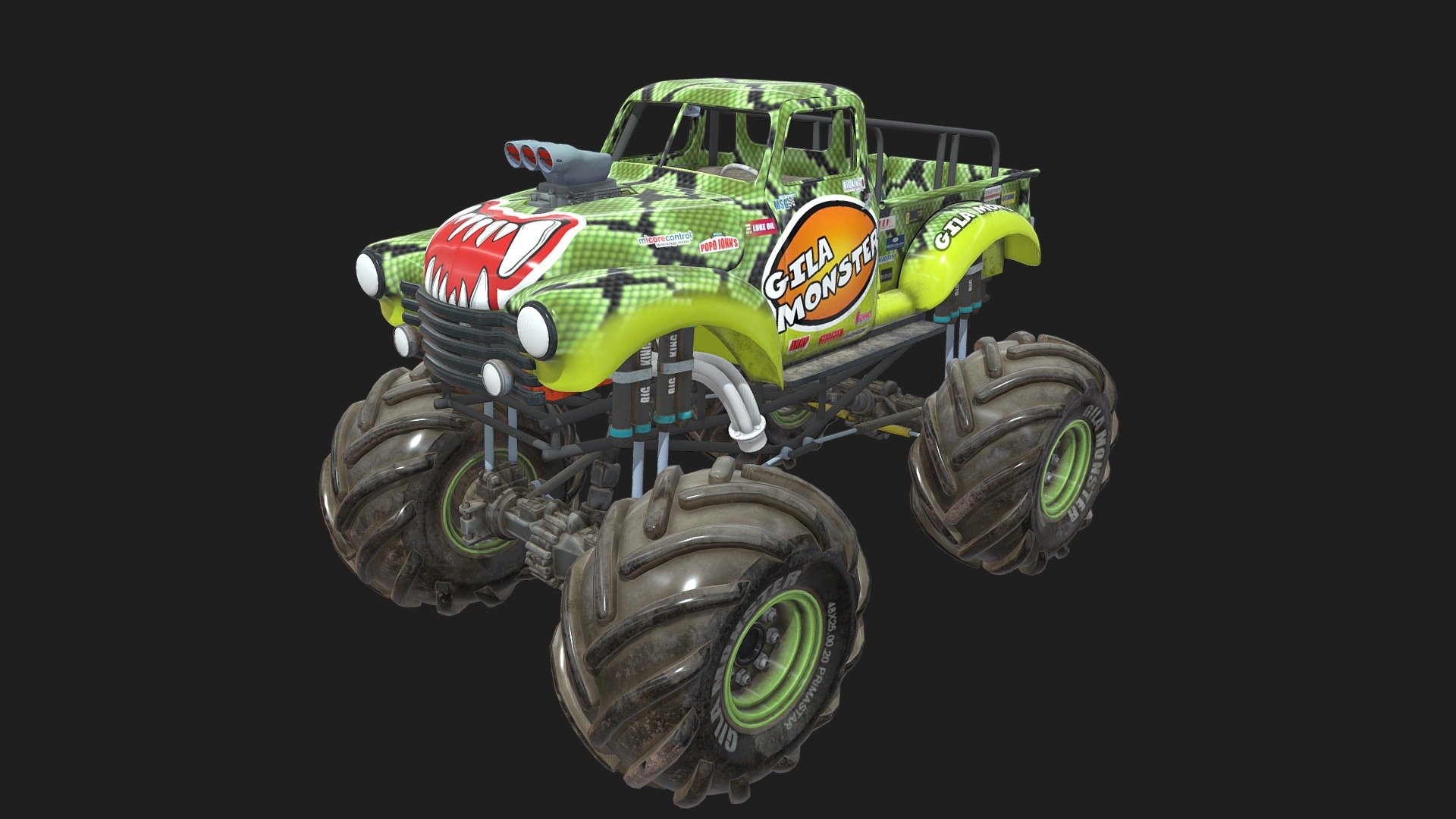 Gila Truck - Buy Royalty Free 3D model by yankobe (@yankobe.do) 3d model