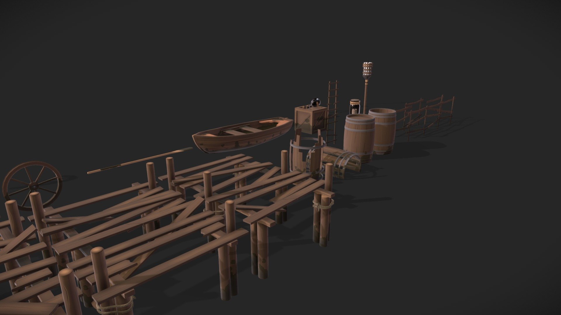 Props made for my first gamejam for school.

Our games was Slim , it's a 2d plateformer where you play as a slime and try to survie as long as you can

Thanks to my mates for the good times we had :) - Cartoons Props - Download Free 3D model by arnaud.sgz (@arnaud.sougnez) 3d model