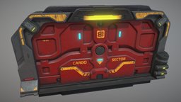 Sci-Fi Door marmoset, game, 3dsmax, substance-painter, sci-fi, door