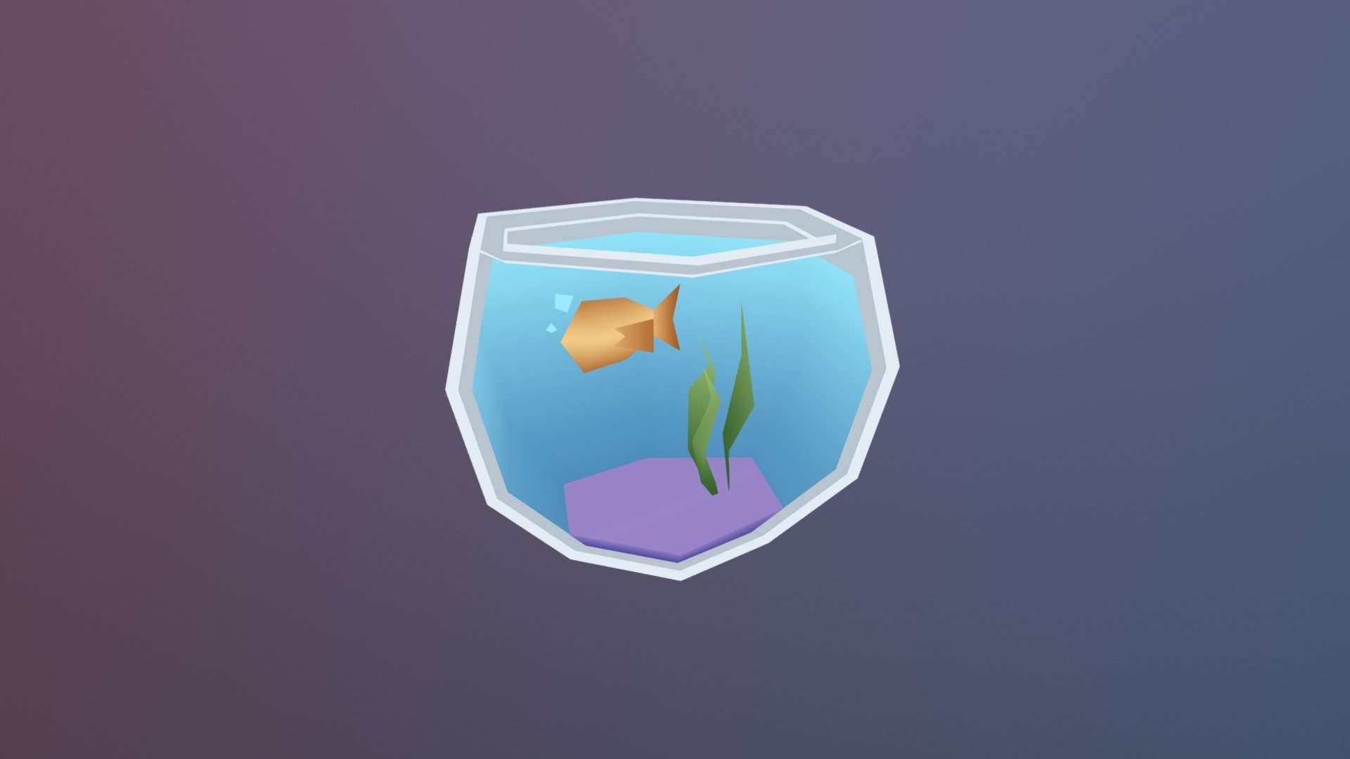 First prop of the challenge. Officially going with gradient mapping.

https://blog.sketchfab.com/improve-your-low-poly-modeling-skills-with-the-30-day-household-props-challenge/ - Fishbowl - Household Props Challenge - 3D model by hanoldaa 3d model