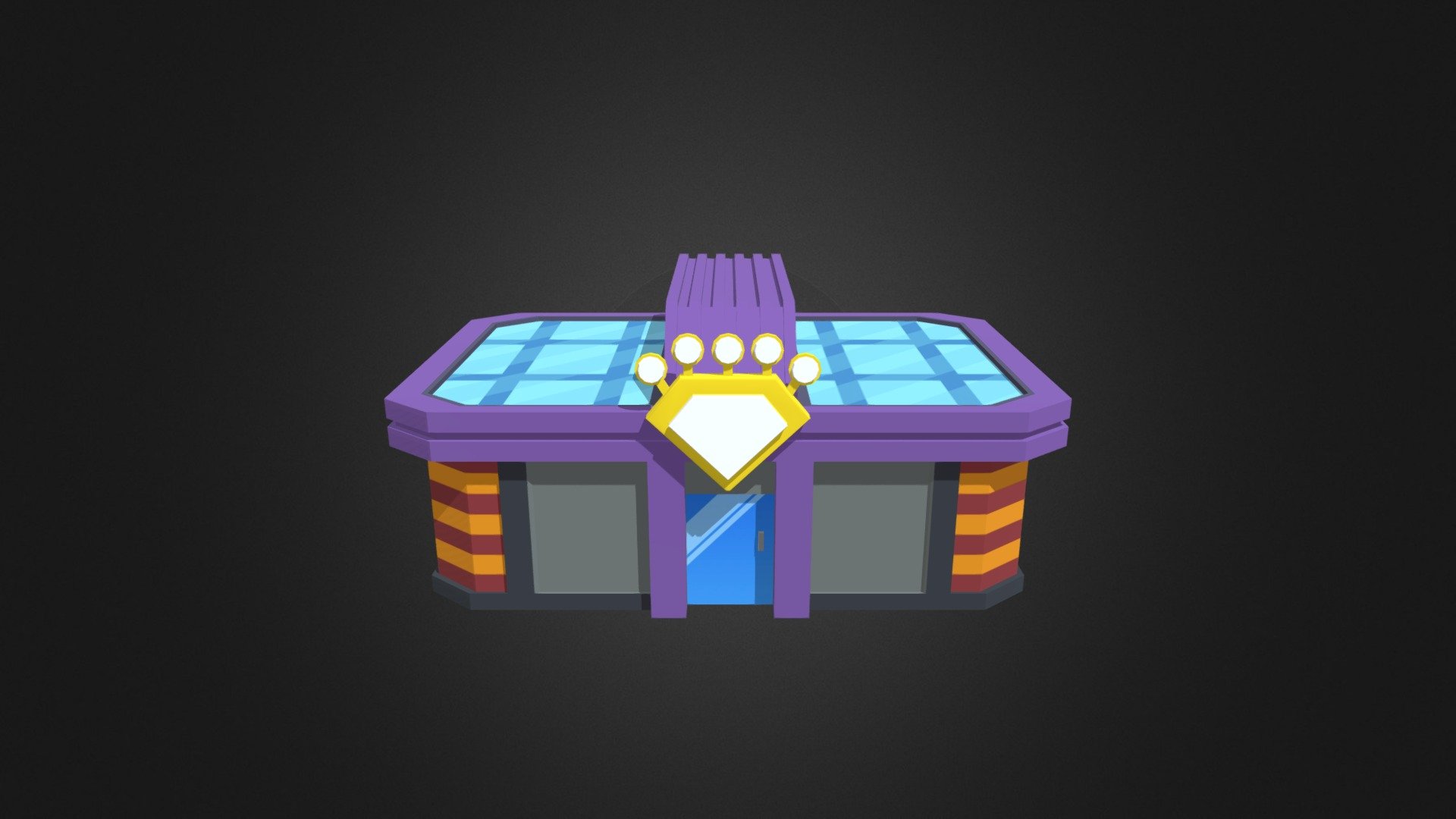 A casino based off of the one located in Goldenrod City in Pokemon Heartgold and Soul Silver - Casino - 3D model by matthewnixon 3d model