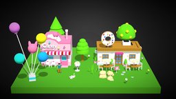 Cartoon Magic House3 3dprinting, ue4, maya, 3d, blender, 3dmodeling