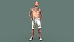Rock is Alive anatomy, people, fan, standing, punk, photorealistic, tattoo, rocker, homme, , beach, piercing, subculture, man, rock, male, guy, handsonhips