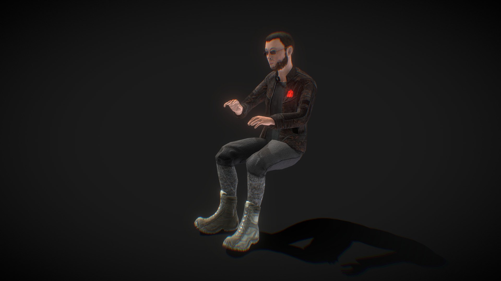ハッカー In a dystopian cyberpunk future,The Hacker is like a ghost on Networks, invisible, he was never caught by global forces, he is another shadowrunner of the team ハッカー

( If you want custom texture, you can ask me and I post new model with your request so you can buy it )

About the content:


Rigged
Typing Animation
Textures in (4096x4096 px)
Emissive texture separated from jacket texture

About the process:

Digital painting in 3D Coat

by Lucid Dreams visuals

www.luciddreamsvisuals.com.ar - ハッカー The Hacker ハッカー (Rigged - Typing Animation) - Buy Royalty Free 3D model by Lucid Dreams (@vjluciddreams) 3d model