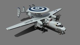 E-2 Hawkeye carrier, grumman, aircraft, radar, hawkeye, northrop, awacs, e3, usa, navy