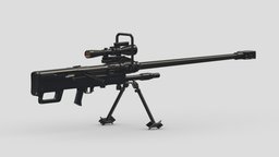 Denel NTW-20 High-poly rifle, grenade, assault, high, soldier, revolver, army, handgun, carbine, generic, semi, long, submachine, defense, equipment, firearm, vr, bullpup, ar, firearms, automatic, machine, battle, pistol, sniper, launcher, personal, semi-automatic, weapon, asset, game, 3d, low, poly, military, shotgun, gun, gear, war, "light", "multiple-barrel"