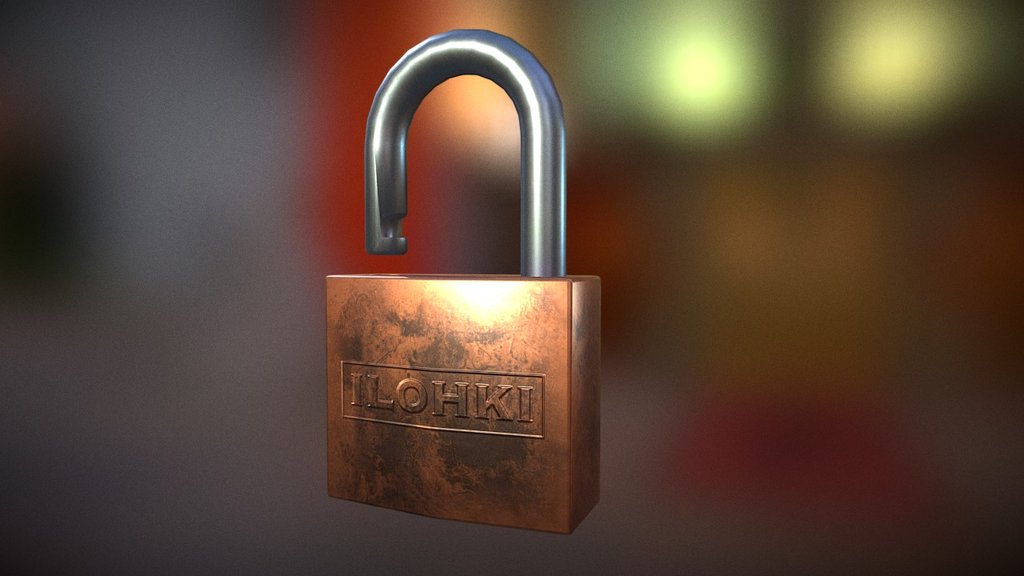 Padlock created for Unity Asset Store Pack - Padlock - 3D model by duncanbellsa 3d model