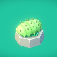 Fabre ragnarok, fabre, blender, lowpoly, monster, animated