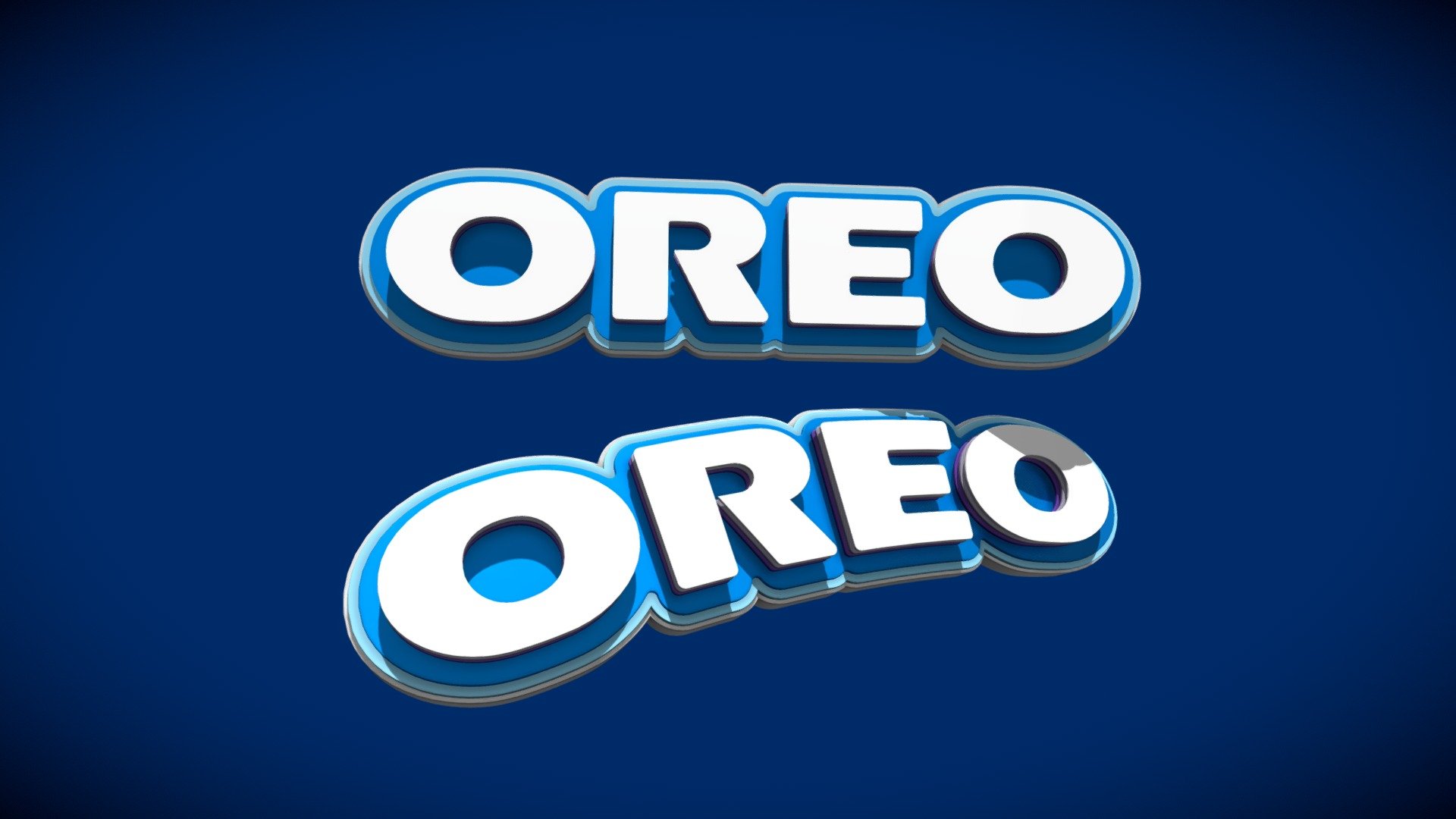 Oreo Logo - Oreo Logo - Buy Royalty Free 3D model by UJJWAL CHAUHAN (@Ujwal-Chauhan) 3d model