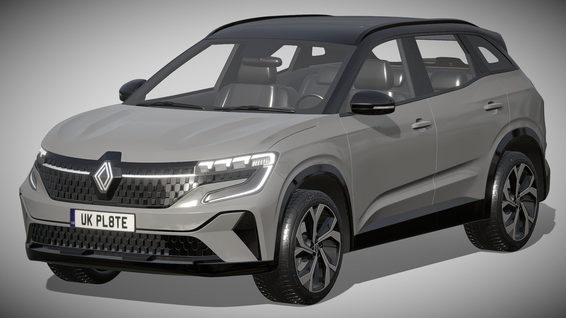 Renault Austral

https://www.renault.fr/vehicules-hybrides/austral.html

Clean geometry Light weight model, yet completely detailed for HI-Res renders. Use for movies, Advertisements or games

Corona render and materials

All textures include in *.rar files

Lighting setup is not included in the file! - Renault Austral - Buy Royalty Free 3D model by zifir3d 3d model