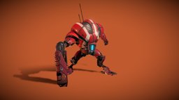 Shocker 204 handpaint, 3dcoat, vexod14, etiennebeschet, akeytsu, animation, robot, rigged, noai