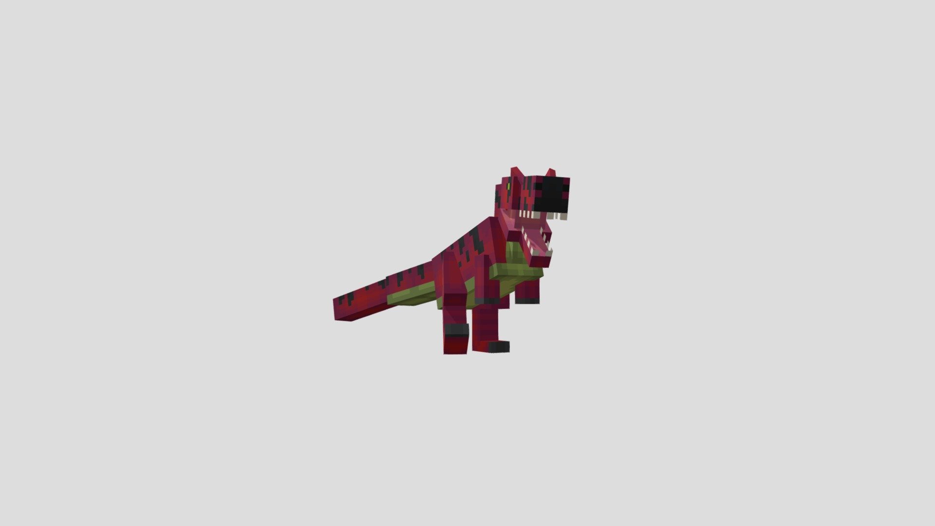 Tyrannosaurus Rex (red) - 3D model by IceCarno1208 3d model