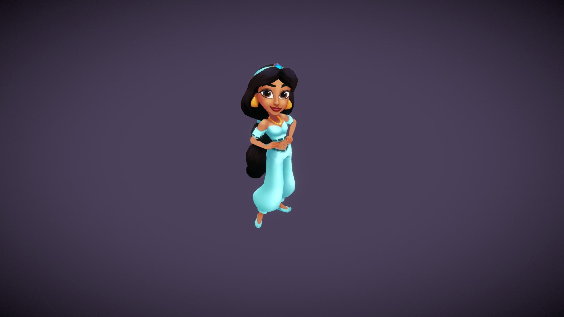 Jasmine thinks she has finally found a suitable suitor! - Jasmine - Joyful Twirling - 3D model by Bradd McBrearty (@bradd) 3d model