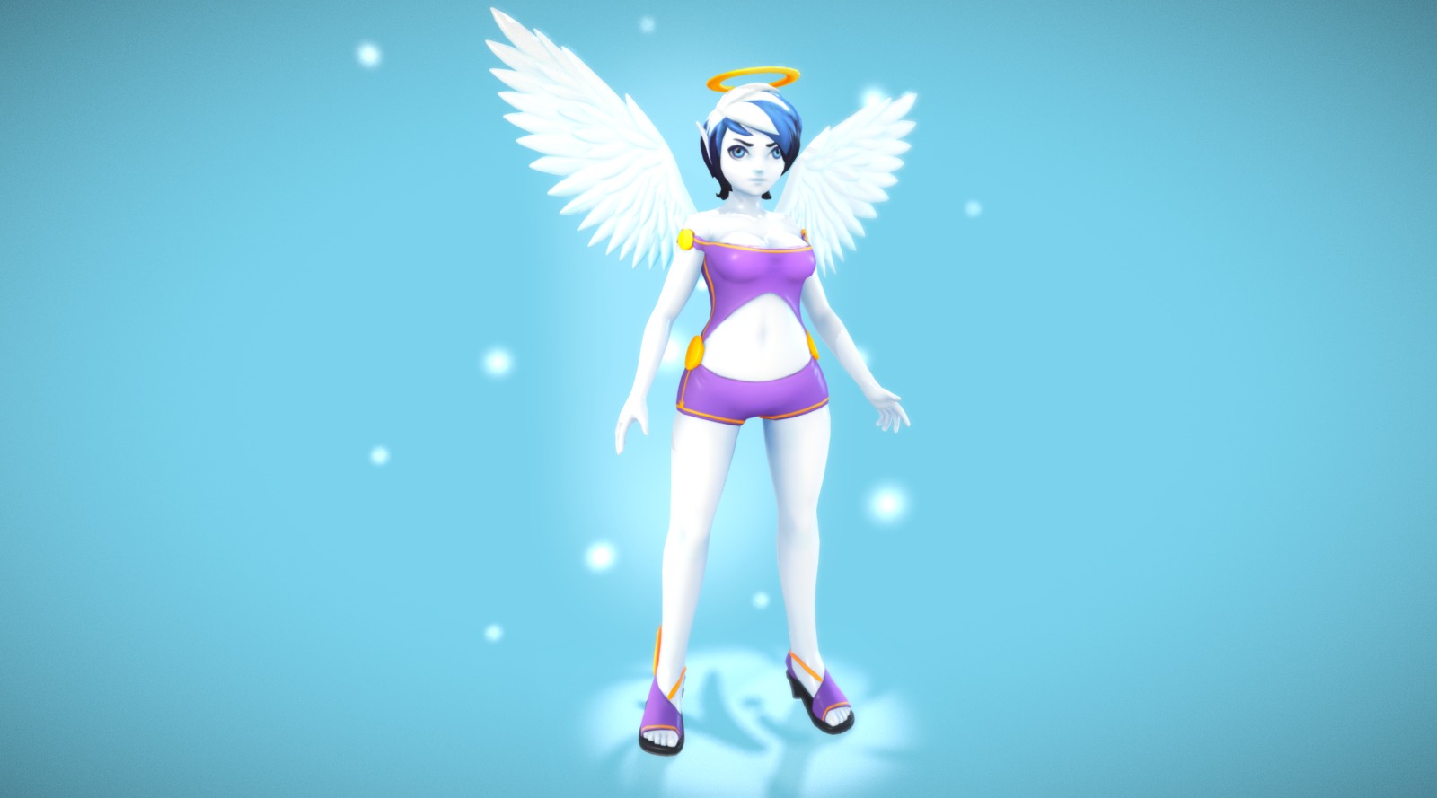 Fanart of main character from Wings of Vi, fun game :) - Vi - 3D model by rudolfs 3d model