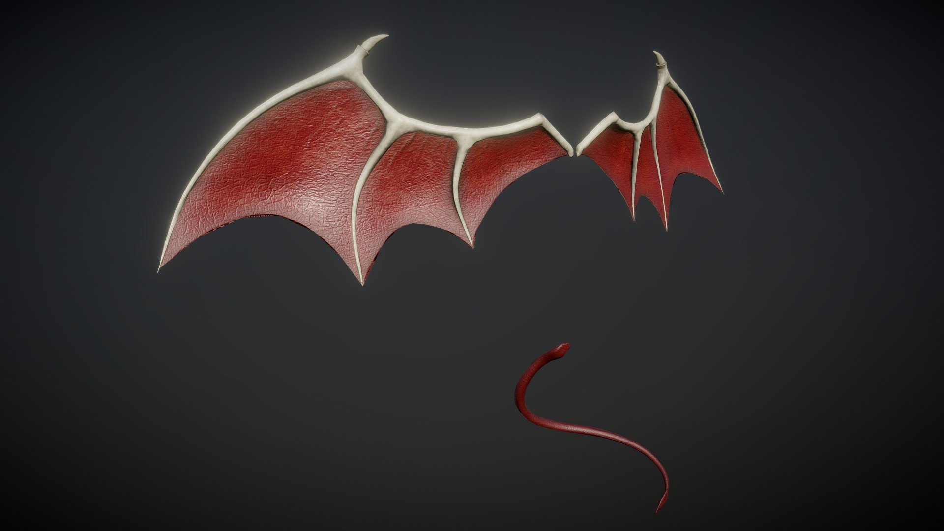 Low-poly Demon Wings and Tail.

Modeled in ZBrush, Maya.

UV mapped and textured.

Available Format: OBJ, FBX.

Thank you so much for your interest! - Demon Wings and Tail Low-Poly - Buy Royalty Free 3D model by tran.ha.anh.thu.99 3d model