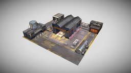 Military Factory base, army, military-vehicle, military, factory