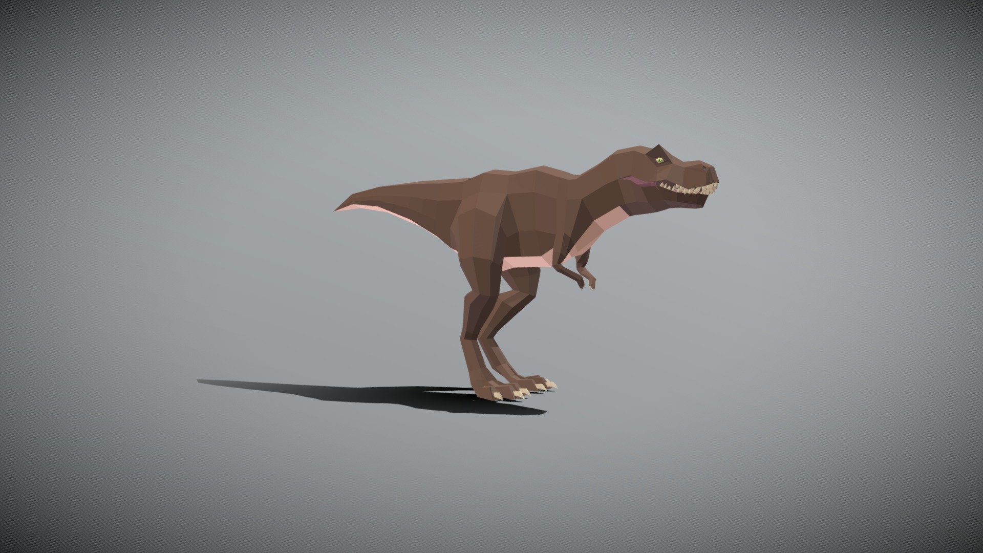 Low Poly Trex - 3D model by sislix 3d model