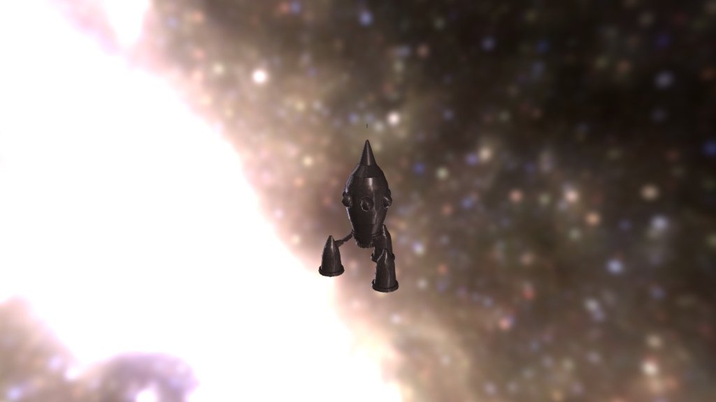 Cartoon Rocket modelled in Autodesk Maya. Still improving, but did my best at that time ;D! - Cartoon Rocket, Maya - 3D model by bugsblack 3d model