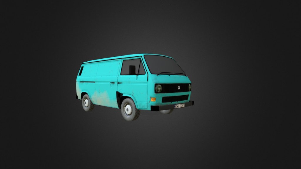Volkswagen Transporter T3 - 3D model by ilyaxx213 3d model