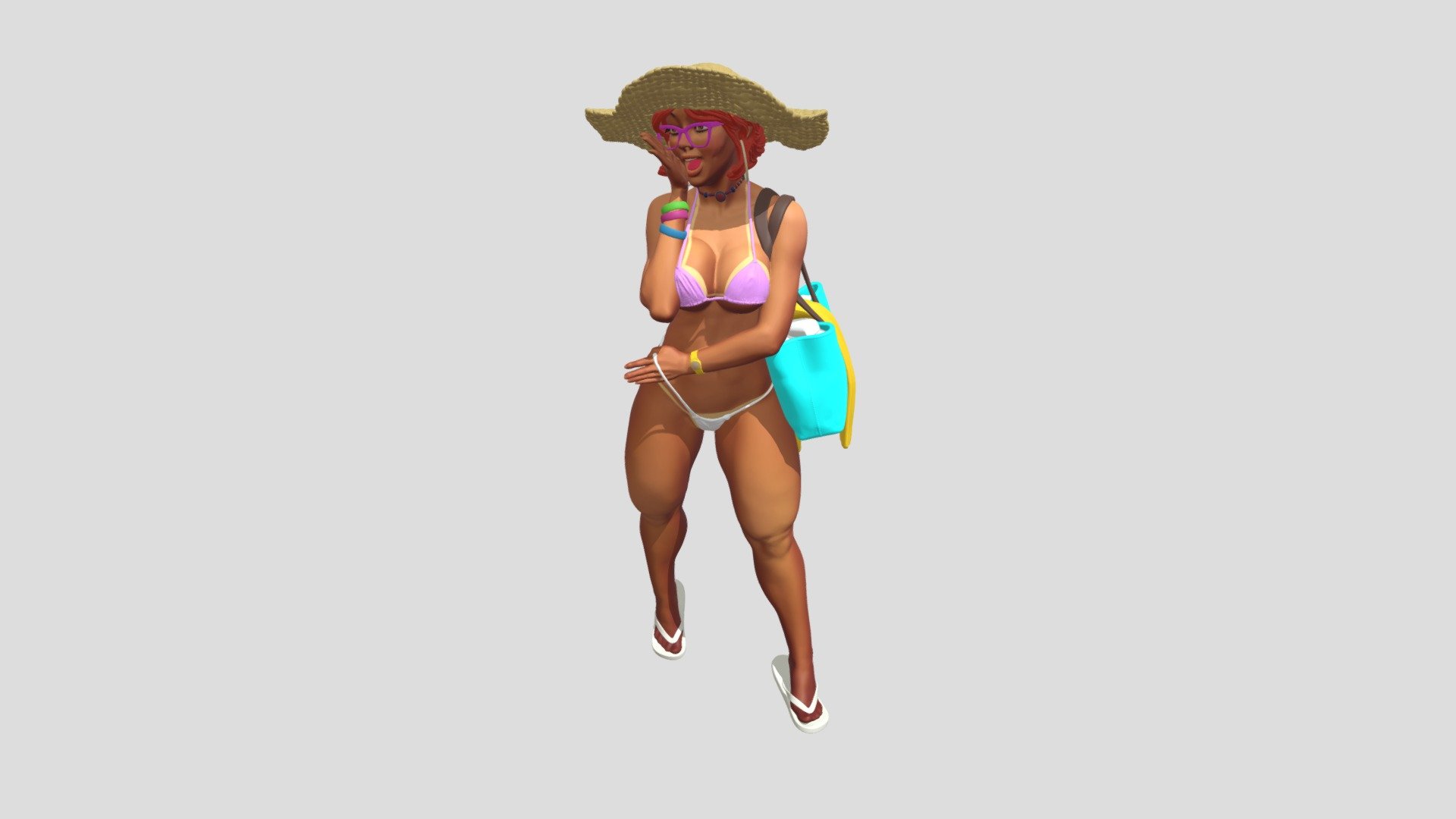Ipanema girl - Ipanema girl - 3D model by imagenieart 3d model