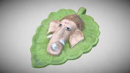 Ganesh Damshu unwrap, murti, game, pbr