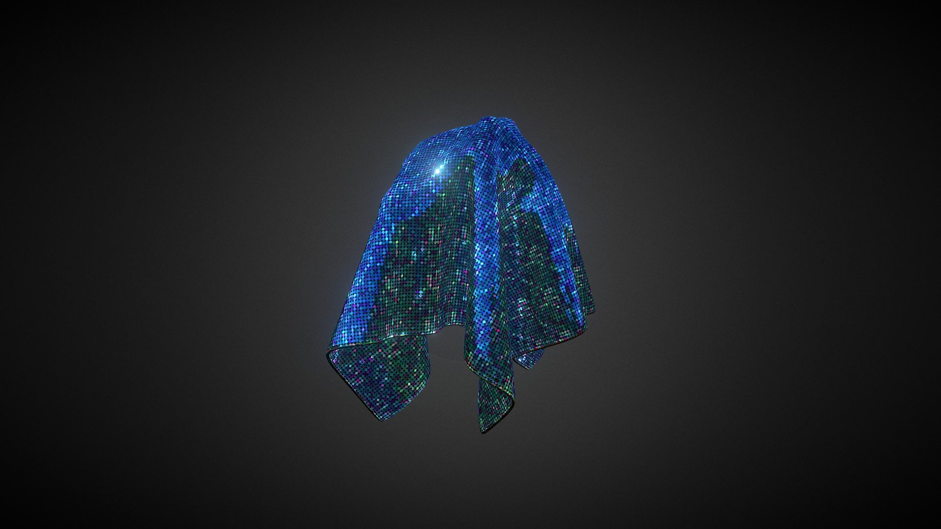Glittering Sequins - 3D model by frc 3d model