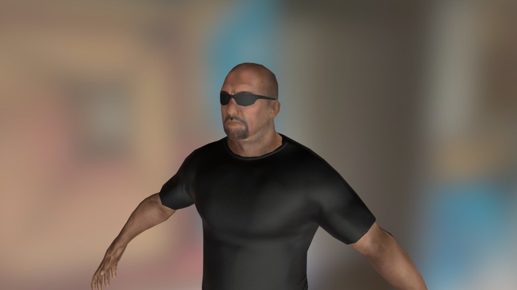 Bouncer / Tough Guy  - Unity 3D model - Search Unity 3D Asset Store for Studio New Punch models! - Bouncer/Tough Guy - 3D model by ssaraksh 3d model