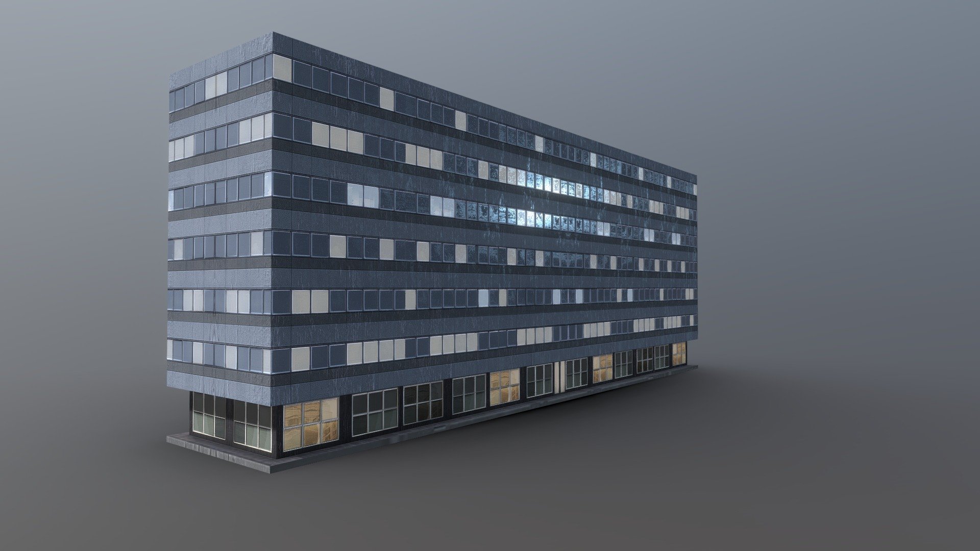 Business Center 21 LowPoly - Business Center 21 LowPoly - 3D model by Alekv 3d model