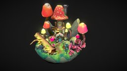 Mushroom House substancepainter, substance