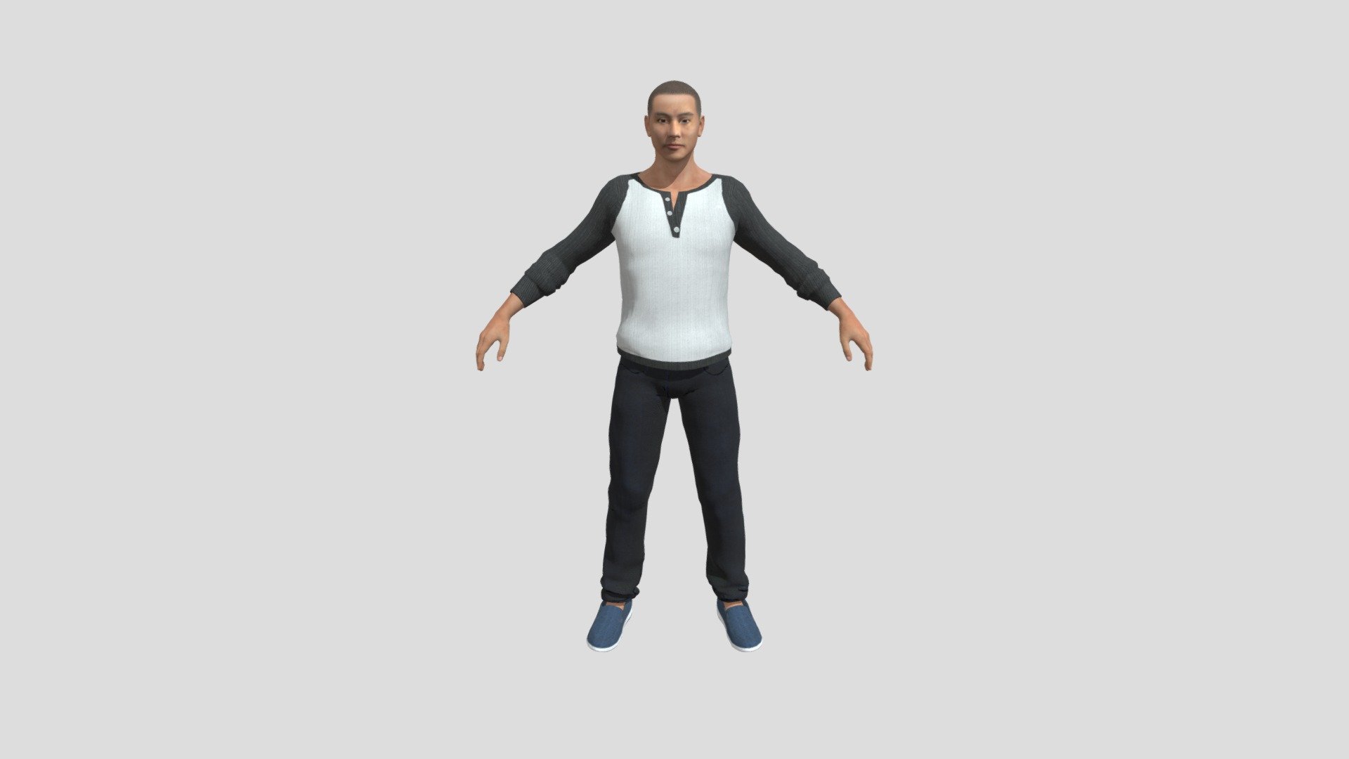 This is a man model with embeded texture easy to Animate and game ready 
No Rigging includede - Man - Download Free 3D model by Mcyborg 3d model
