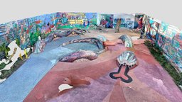 SF Street Art 26 mesh, sanfrancisco, mission, iphone12pro, polycam, lidarscanchallenge