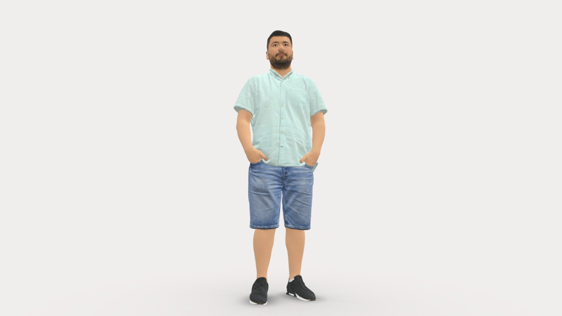 We provide unique 3d scanned models with realistic proportions for closeup and medium-distance views in artworks, paintings and classes. As well as architectural visualization projects.

Main features:




high-end realistic 3d scanned model;

realistic proportions;

highest quality;

low price;

saves you time for more time in landscaping and interiors visualization.

FEATURES 




3d scanned model 

Extremely clean

Edge Loops based

smoothable

symmetrical

professional quality UV map

high level of detail

high resolution textures

real-world scale

system unit: cm

TEXTURES 




Textural Resolution: 4096 x 4096

Color Map

The model is suitable for stereolithography 3d printing 

The model is also ready for fullcolour 3d printing - Man In shorts 0716 - Buy Royalty Free 3D model by 3DFarm 3d model
