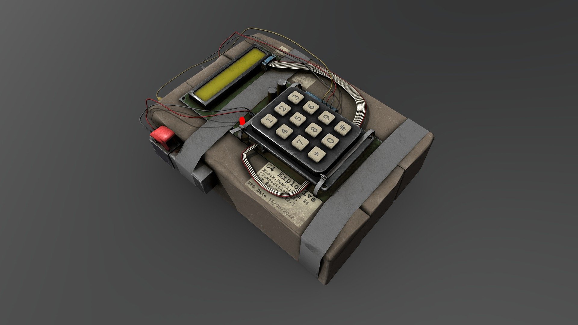 C4 Explosive

Modeled In Blender

Textured In Substance Painter

Textures 2K - C4 Explosive - 3D model by _Vadim2020_ (@Maha_Knox) 3d model