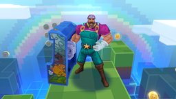 Arcade Braum arcade, fanart, fan, blocks, clouds, lol, gamer, coins, leagueoflegends, 8-bit, league-of-legends, riot, mariobros, braum, pixels, pixel-art, 8-bits, low-poly, game, minecraft, art, pixel, mario, runeterra, riot-games, wild-rift, battle-boss