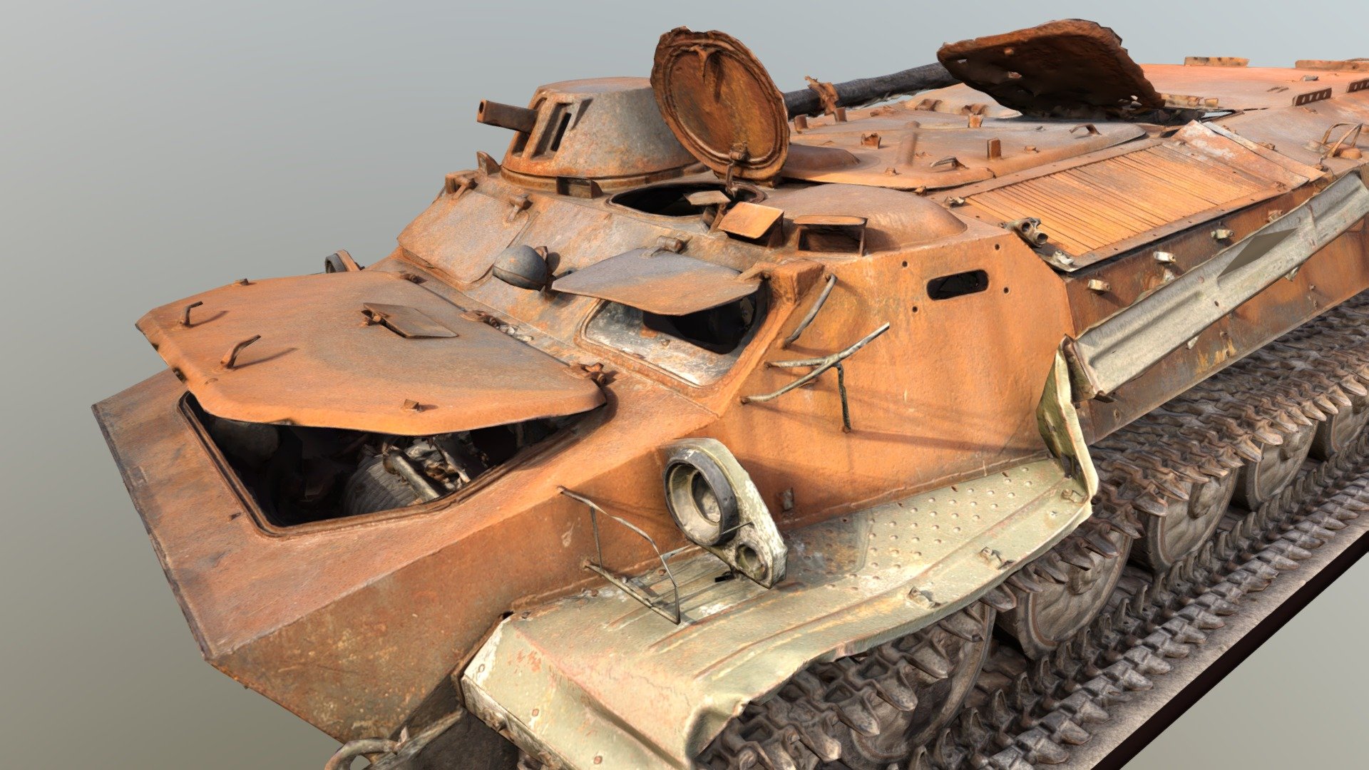 Russian 9K114 Shturm destroyed by the Armed Forces of Ukraine.

The unit was showcased during the exhibition at Letná, Prague, Czech republic 3d model
