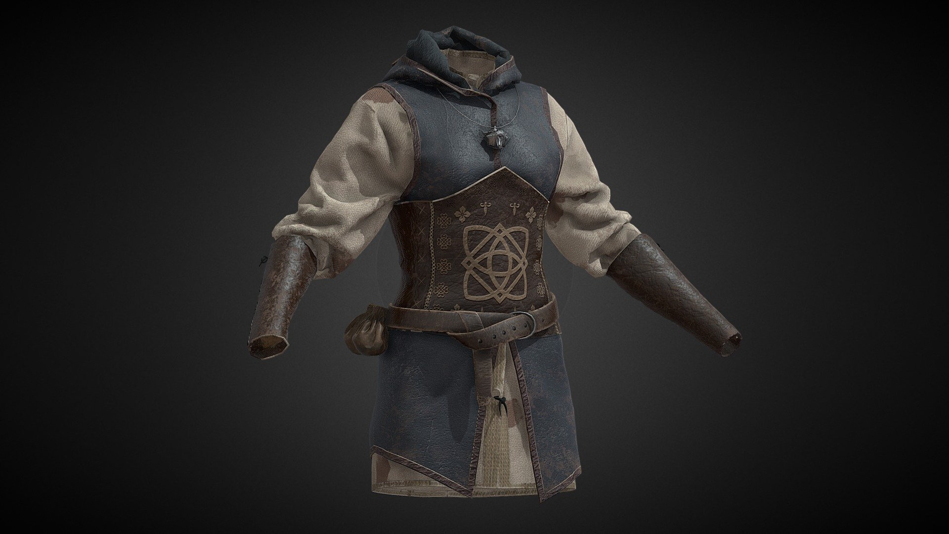 Created with marvelous designer and blender 3.6 and textured with substance painter&hellip;
i just start working with marvelous and i had some issuse with retopo so i didnt retopo this work i just use decimate for lower polycount&hellip; - Witcher Jacket - Download Free 3D model by Blue Spirit (@Blue-Spirit) 3d model