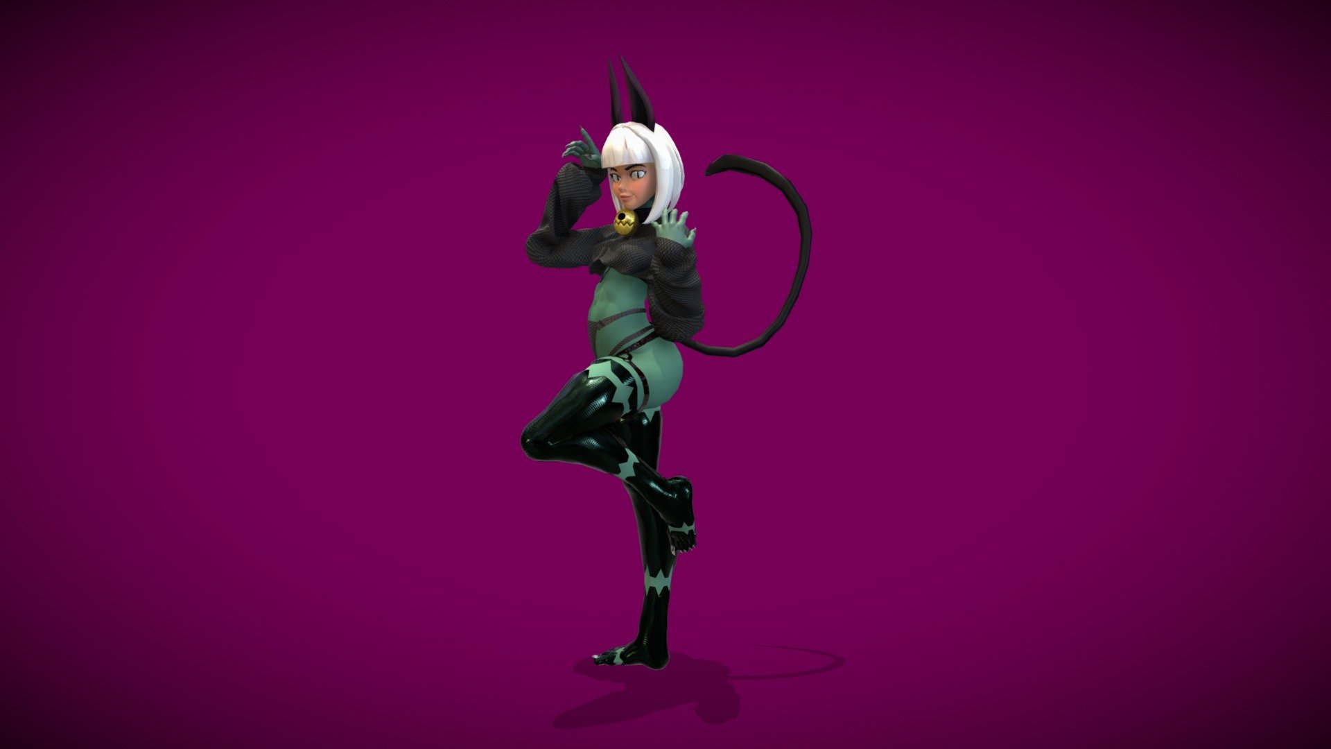 cat - 3D model by castte 3d model