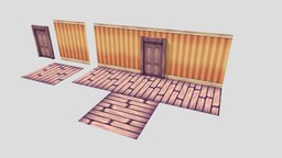 Low-Poly Modular Horror House 