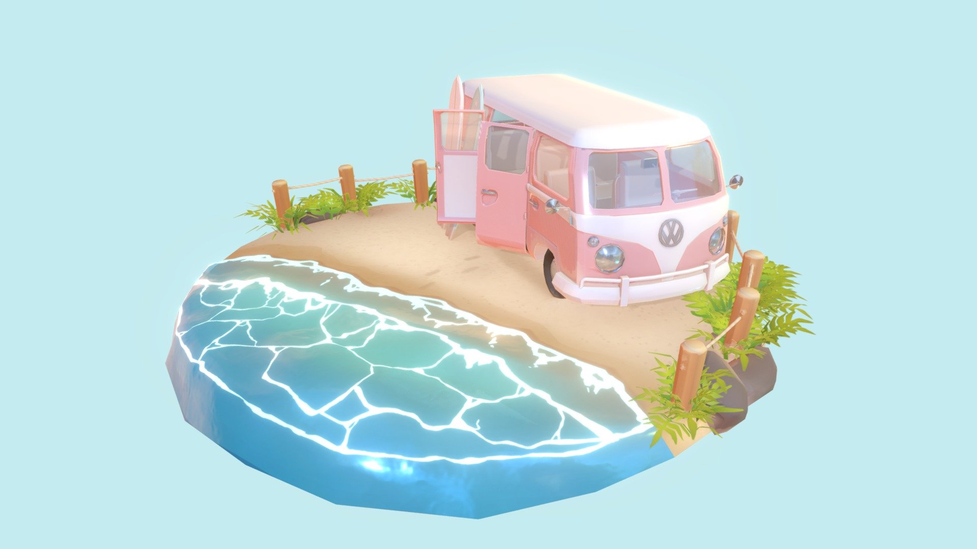 Another car in which I'm not sure how to use PBR and/or render in general but I think I'm getting there 3d model