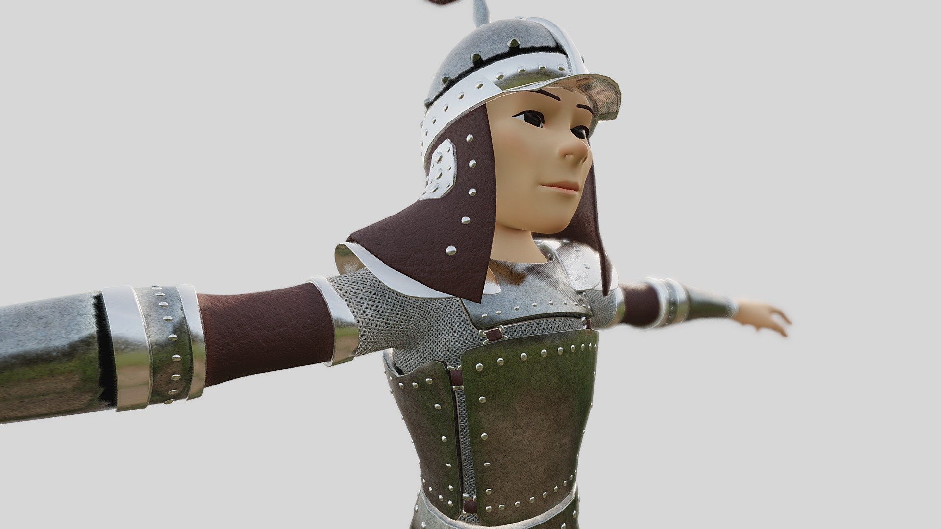 Kazakh steppe knight hero - Batyr - 3D model by developerAK 3d model
