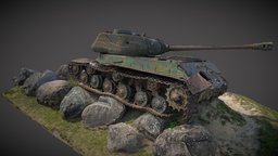 Soviet heavy tank IS-2 ww2, wwii, tanks, tank, photogrammetrie, lithuania, realitycapture, photogrammetry, 3dscan