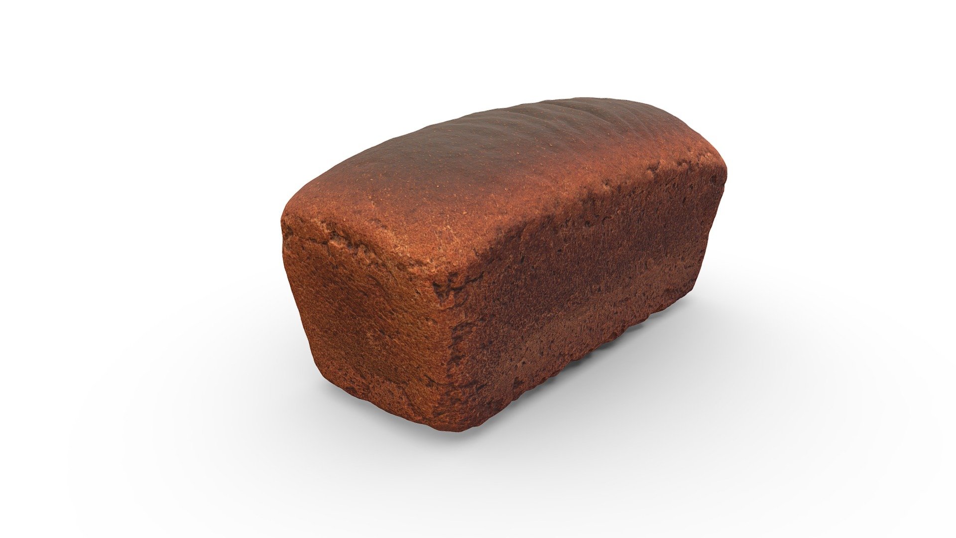 High-poly loaf of rye bread photogrammetry scan. PBR texture maps 4096x4096 px. resolution for metallic or specular workflow. Scan from real food, high-poly 3D model, 4K resolution textures. Additional file contains source PNG texture maps.

Additional texture maps: AmbientOcclusion, BaseColor, Diffuse, Glossiness, Height, Metallic, MetallicSmoothness, Normal, Roughness, Specular, SpecularLevel, SpecularSmoothness 3d model