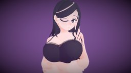 Busty Anime Girl Base base, avatar, animegirl, vrchat, vrchat_avatar, stylized, anime, noai
