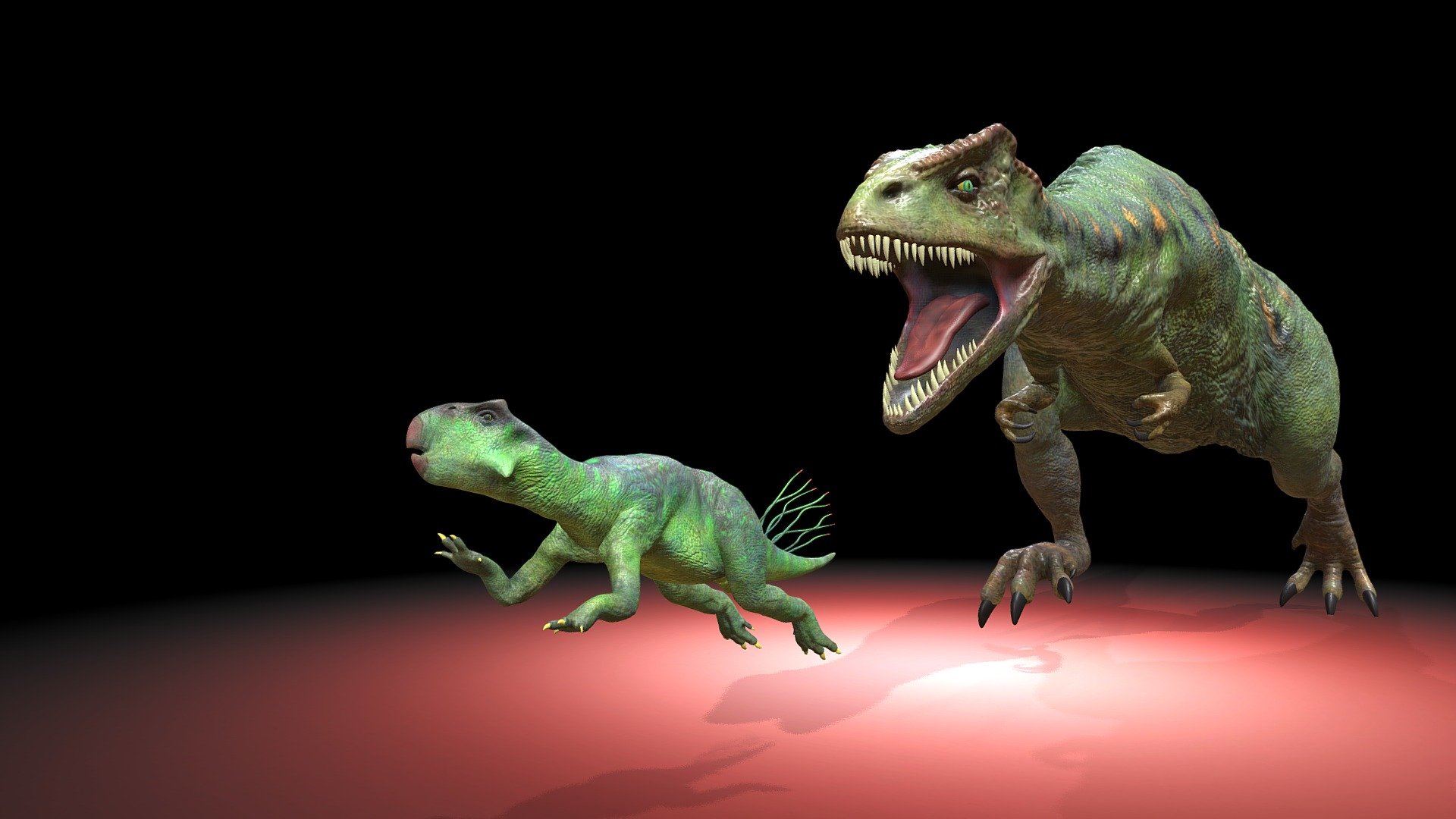Yangchuanosaurus is an extinct genus of metriacanthosaurid theropod dinosaur that lived in China during the Bathonian and Callovian stages of the Middle Jurassic 3d model