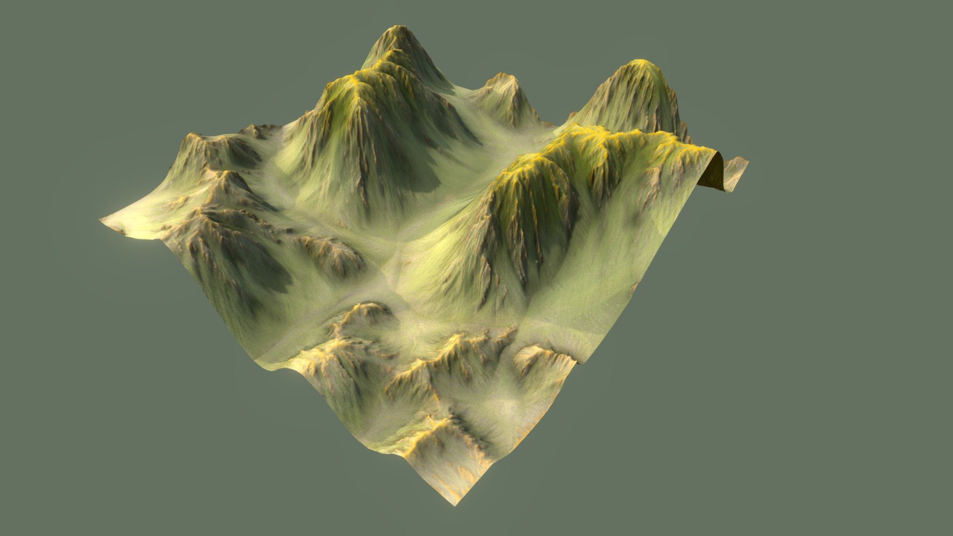 Terrain 020 - 3D model by josluat91 3d model